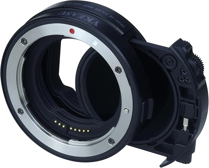 Drop-in Filter Mount Adapter EF-EOS R with Variable ND Filter for Canon EF/EF-S Lens to Canon EOS R RP R3 R5 R6 R7 R8 R10 R50 R100 C70 Cameras