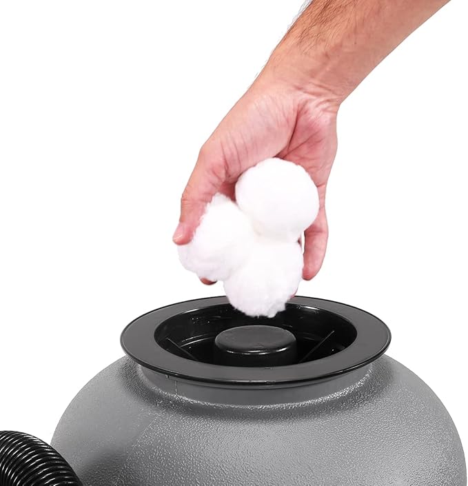 XtremepowerUS 12" Sand Filter for Above-Ground Swimming Pools Max 2,400GPH 7-Way Multi-Port Valve Pool Pump Up to 10,000 Gallons Strainer Basket Set
