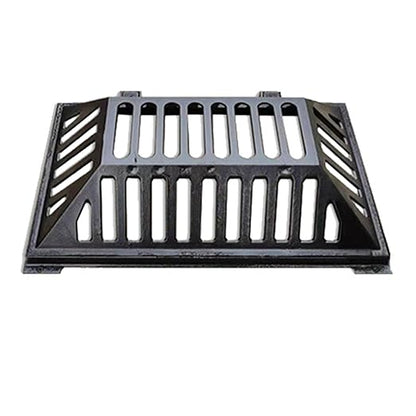 Manhole Cover and Frame Ductile Iron, Heavy Duty Drain Grate, One-Piece Design, Reinforced Drainage Covers for Yard, Garden, Construction Sites(60 * 40 * 15 cm/24 * 16 * 6 in)