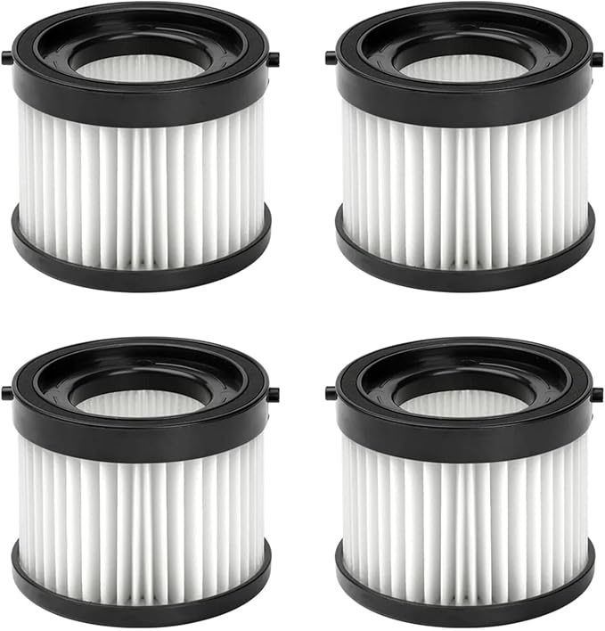 Vacuum Dry Filter 4Pack 49-90-0160,Compatible For Milwaukee，49-90-0160 0882-20 M18 Compact Vacuum With 1 Cleaning Brush