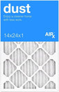 AIRx DUST 14x24x1 MERV 8 Pleated Air Filter 24x14x1 Air Filter - Made in the USA - Box of 6