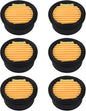 6Pcs Air Compressor Silencer Filter Elements, Air Compressor Intake Filter Sound Muffler Silencer Intake Paper Replacement Elements
