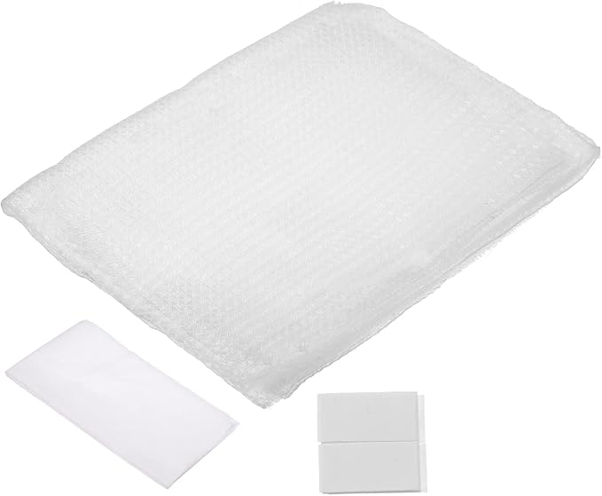 PATIKIL 47" x 39" Air Conditioner Air Filter Material, Plastic Dustproof Filtering Screen with Filtration Film for Air Conditioning, White