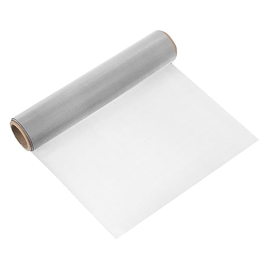 uxcell 100 Mesh 118" x 10" Woven Wire Mesh, 316 Stainless Steel Air Vent Filter Screen, Window Screen Mesh for DIY Projects Vents Cover Filtration Animals Fence