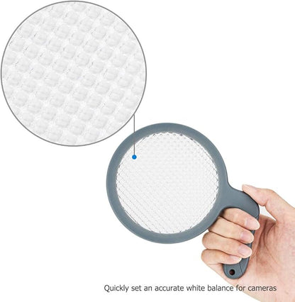 JJC Durable and Lightweight Universal White Balance Filter for Lenses up to 95mm Diameter, Certified 18% Transmission for Metering