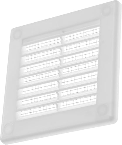 Vent Systems 3" x 3" (Opening Dimensions) Black Plastic Soffit Vent Cover - Durable Flat Square Air Vent Grille with Mesh Screen - Weather Resistant Ventilation Grill Wall & Ceiling Indoor & Outdoor