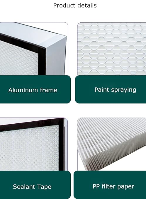 HEPA Filter Replacement 46 * 22 * 2.7inch for FFU Vertical Laminar Flow Hood Clean Bench Clean Room