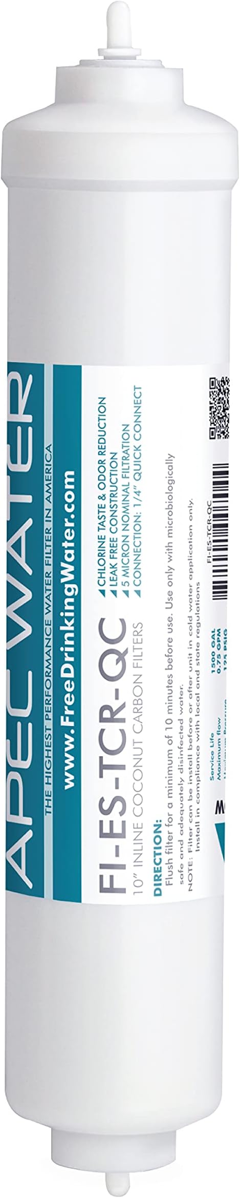 FILTER-SET-ESX2 + FI-ES-TCR-QC High Capacity Pre-Filter Sets and Inline Carbon Filter for Reverse Osmosis Water Systems