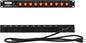 10-Outlet 1U Rack Mount Power Strip - Surge Protector, Features 10 Front Switches with LED Light - Ideal, w/ 6 ft Cord for Network Server Racks and Cabinets