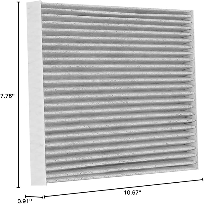 KAX Cabin Air Filter with Activated Carbon, CF10550 Replacement for Nissan Rogue L4 2.5L 2008-2013, Rogue Select S 2014-2015, Sentra L4 2.0L/ 2.5L 2007-2012, Passenger Compartment Air Filter