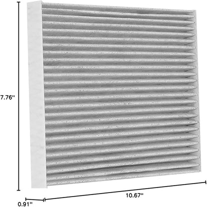 KAX Cabin Air Filter with Activated Carbon, CF10550 Replacement for Nissan Rogue L4 2.5L 2008-2013, Rogue Select S 2014-2015, Sentra L4 2.0L/ 2.5L 2007-2012, Passenger Compartment Air Filter