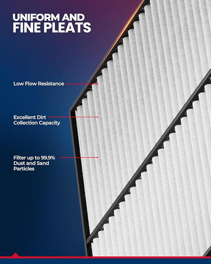 KAX Engine & Cabin Air Filter Kit for Nissan Rogue 2021-2024, Replace# CA11858 CF12552