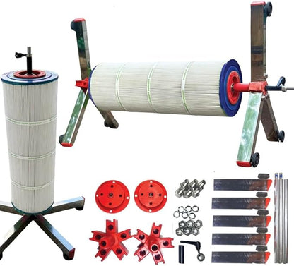 Swimming Pool Filter 3 4 6 inch Cartridge Cleaner Washing Spin Stand Tool Equipment flosser System Accessories hot tub Salt spa Above Ground Maintenance Cleaning Skimmer Floater Spinner Made in USA