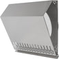 Vent Systems 10" Inch Air Supply Vent Cover with Rubber Gasket - Stainless Steel - Robust Weatherproof Outdoor Air Intake Box - Duct or Surface Mounting - Rain and Snow Protection