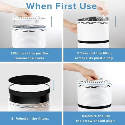 LEVOIT LV-H132 Replacement Filter, Genuine LV-H132-RF Air Purifier Filters, High-Efficiency Activated Carbon for Removal of Smoke, Odor, Allergens, Pollen, 2 Pack