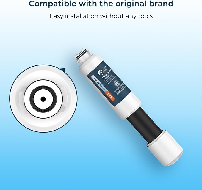 Crystala Filters Compatible with Samsung DA29-00020B Refrigerator Water Filter, DA29-00020A/B, DA29-00020B-1, HAF-CIN/EXP, 46-9101, RF4267HARS, RF25HMEDBSR, RF28HMEDBSR, RS25J500DSR, 2 Pack
