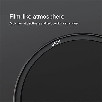 Urth 55mm Magnetic Ethereal Black Mist ⅛ Diffusion Lens Filter (Plus+) - Cinematic Effect, 20-Layer Nano-Coated Light Dispersing Particles
