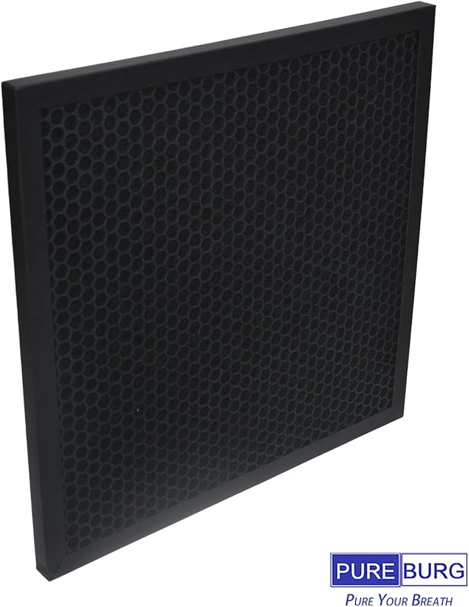 PUREBURG Replacement Filter Compatible with Compatible with Dri-Eaz DefendAir HEPA 500 Air Scrubber F397,4-Pack Activated Carbon For Air Purifier Clean VOCs Odor