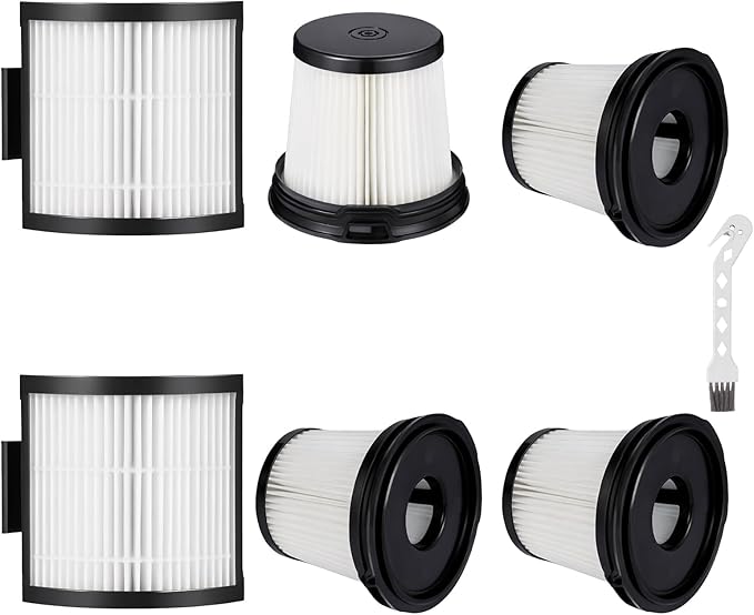 6 Pack IW3511 IW1111 HEPA Filters Replacement for Shark IW3511 DetectPro Lightweight Cordless Stick Vacuum Cleaner. For Shark Detect Pro Auto-Empty System PowerFins Brushroll Portable Handheld 2-In-1