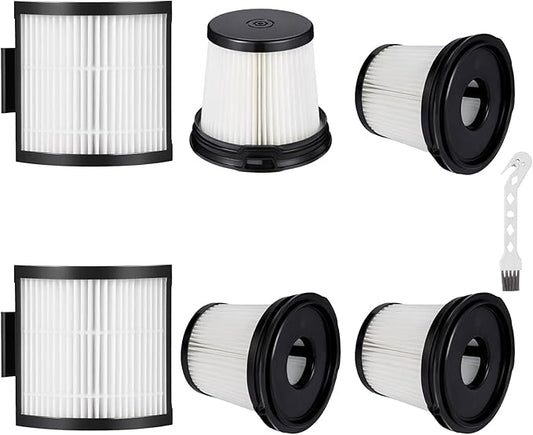 6 Pack IW3511 IW1111 HEPA Filters Replacement for Shark IW3511 DetectPro Lightweight Cordless Stick Vacuum Cleaner. For Shark Detect Pro Auto-Empty System PowerFins Brushroll Portable Handheld 2-In-1
