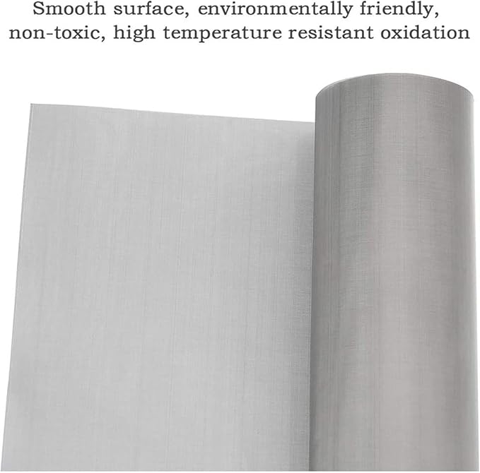 Stainless Steel Woven Wire Mesh, 250 Mesh Fine Metal Filter Screen, Tear-Resistant Mesh Panel, Kitchen Vent Mesh, Garden Insect Screen, Home Filtration Net