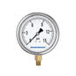 MEASUREMAN Glycerin Filled Plumbing Pressure Gauge 0-15psi Stainless Steel Case, 4" Dial 1/4" NPT Brass Lower Mount, Suitable for Water Systems, Pneumatic Equipment, RVs, Home Plumbing
