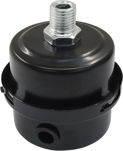 2 Pcs Air Compressor Silencer, 1/4" Thread Air Compressor Intake Filter 12.5mm Air Compressor Filter Noise Muffler