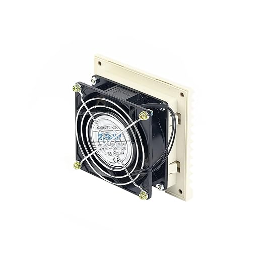 3321-230 Industrial Electrical Cabinet Fan Filter 92 mm Ventilation Set Shutter Cover Cooling Radiator Serve Air System 230V