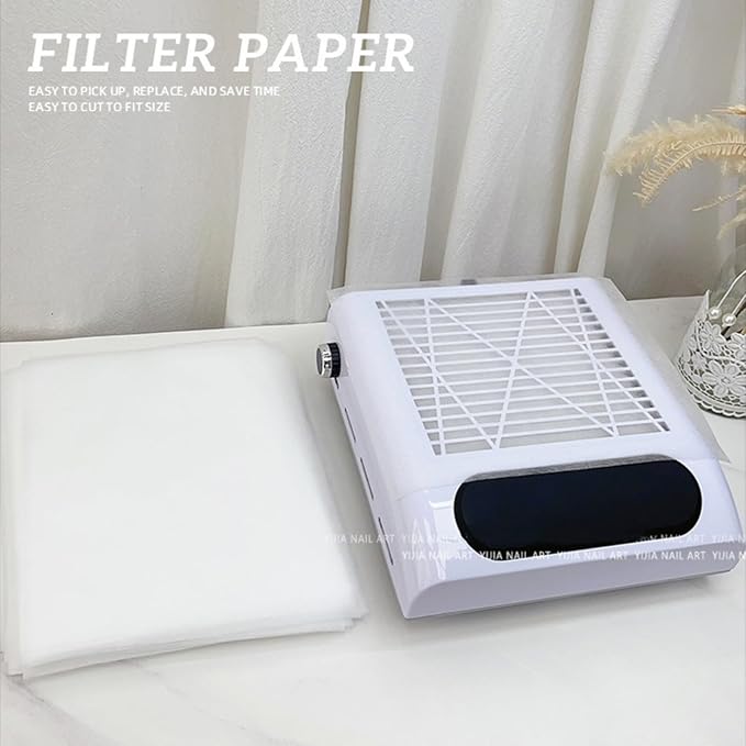 100pcs Nail Dust Collector Filters Nail Dust Suction Collector Filters Nail Art Vacuum Cleaner Filter Paper For Salons Portable Cleaner Filter Paper, Nail Art and Polish, Nail Polish Remove