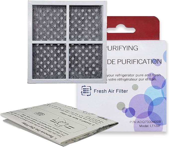 [LT120F Air Filter OEM Mania] LT120F 2-PACK NEW OEM Produced for LG Kenmore Refrigerator Air Filter Replacement Part - 6 Month Fresh Air Purifying System Compatible LT120F Kenmore Elite 469918