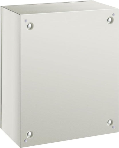 VEVOR NEMA Steel Enclosure, 20 x 16 x 8'' NEMA 4X Steel Electrical Box, IP66 Waterproof & Dustproof, Outdoor/Indoor Electrical Junction Box, with Mounting Plate