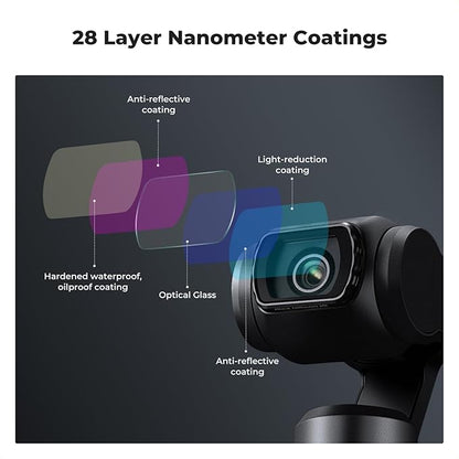 K&F CONCEPT ND, ND/PL, Effect Filter for DJI Osmo Pocket 3, 16Pack Black Diffusion 1/4 1/8 UV CPL ND32/PL ND16/PL ND8/PL ND64/PL ND8 ND16 ND32 ND64 ND128 ND256 ND1000, Light Pullution Reduction Filter
