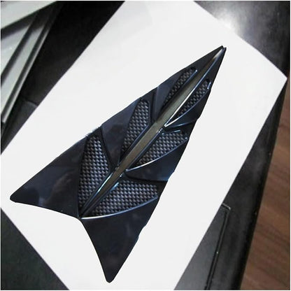 2pcs Car Vent Cover Stickers Car Air Flow Intake Bonnet Styling Stickers Car Body Decorative Strip Auto Exterior Accessories