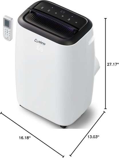 Portable Air Conditioners 10000 BTU AIRO COMFORT, AC Unit Floor Standing with Remote Control & DYI Installation Kit