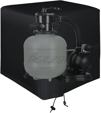 Pool Sand Filter Cover Outdoor Ground Swimming Pool Filter Pump Protective Cover Transparent Filter Cartridge Pump Cover 600D Protective Cover