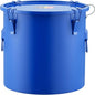 VEVOR Fryer Grease Bucket, 8 Gal Oil Disposal Caddy Carbon Steel Fryer Oil Bucket with Rust-Proof Coating, Oil Transport Container with Lid, Lock Clips, Filter Bag for Hot Cooking Oil Filtering