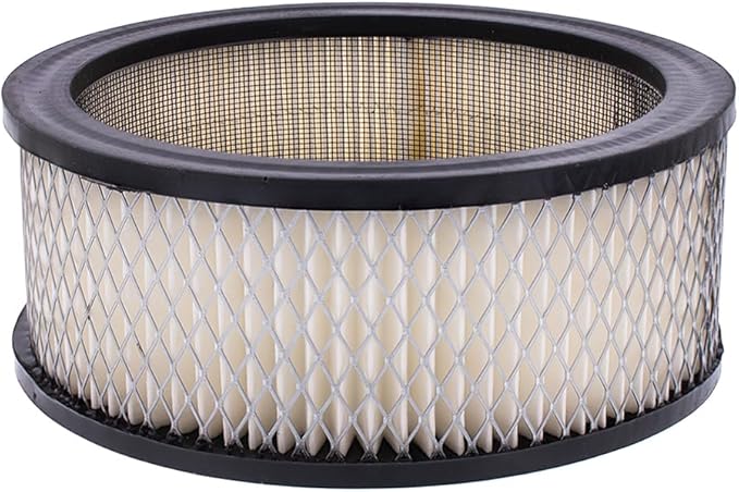 United Pacific S1106 Chrome 6 ⅜ inch Air Cleaner Assembly, Low Profile, Die-Cast Chrome Plated Wing Nut, Filter Included – One Air Cleaner Assembly