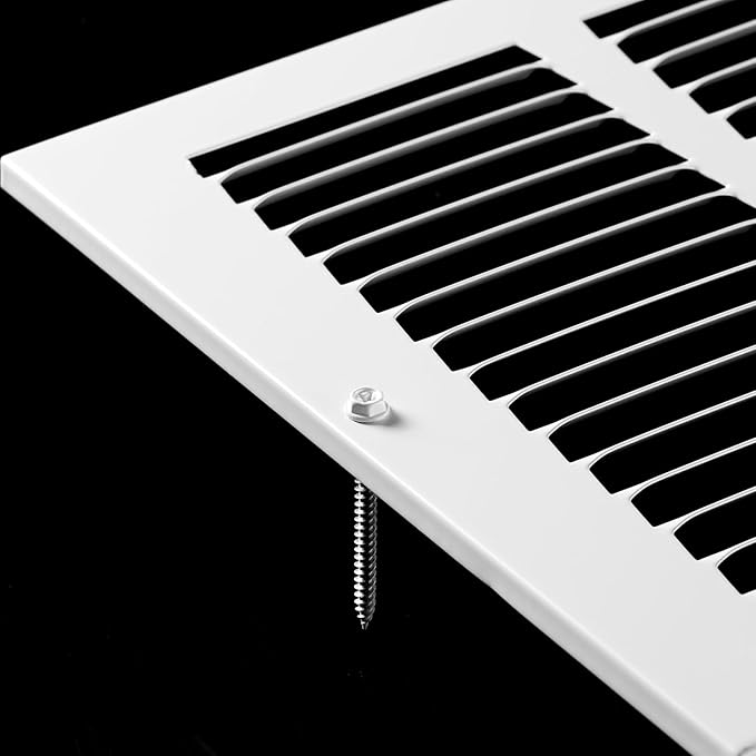 24x8 Return Air Grille(Duct Opening Size),Air Return Vent Cover,Flat Vent Cover,Rejillas De Aire Acondicionado para Casa,Return Air Grilles,Outer Dimensions:25.75"Wx9.75"H(24"W x 8"H, Duct Opening)
