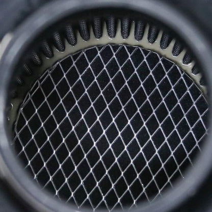 Universal 3" 76mm High-Flow Air Filter, Reusable Cone Cold Air Intake, High Performance, Washable, Clamp-On Car High Flow Dry Air Kit, Flange Diameter: 3 Inch, Filter Height: 6.4 Inch, Green