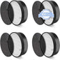LEVOIT LV-H132 Replacement Filter, Genuine LV-H132-RF Air Purifier Filters, High-Efficiency Activated Carbon for Removal of Smoke, Odor, Allergens, Pollen, 4 Pack, Black