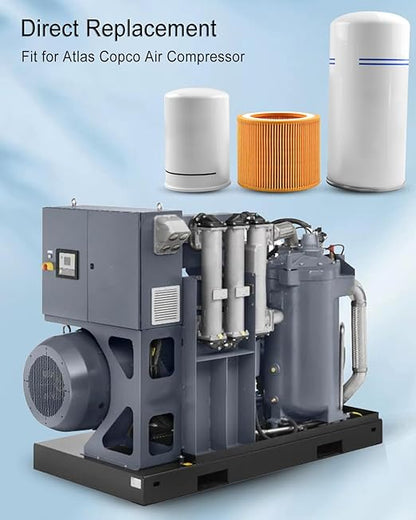 2901091900 Filter Kit 1622087100 Air Oil Separator 1513033701 Oil Filter 1613900100 Air Filter Fit for Atlas Copco Air Compressor GX7 GX11 GA7 GA11, Air Compressor Replacement Filter