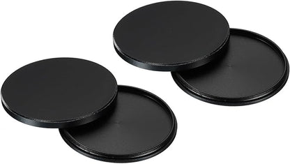 PATIKIL 55mm Lens Cap, 2 Pack Camera Lens Cap Cover Universal Front Metal Lens Filter Stacks Cap Protective Case for 55mm Camera Circular Polarizing Fader ND Filter, Black
