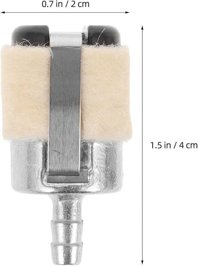 10Pcs Fuel Filter Replacement for 52/58 Chainsaw and Grass Trimmer, Gasoline Fuel Filtering Tool, Compatible Outdoor Power Equipment Accessory