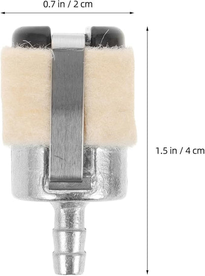 10Pcs Fuel Filter Replacement for 52/58 Chainsaw and Grass Trimmer, Gasoline Fuel Filtering Tool, Compatible Outdoor Power Equipment Accessory