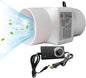 3Inch Inline Duct Fan 10W Air Extractor Booster 12V Air Diffuser Circulation Blower 53 Cfm Intake Ventilation Fan for Ducting, Vents, Grow Tents (Color : Adjustable Speed)