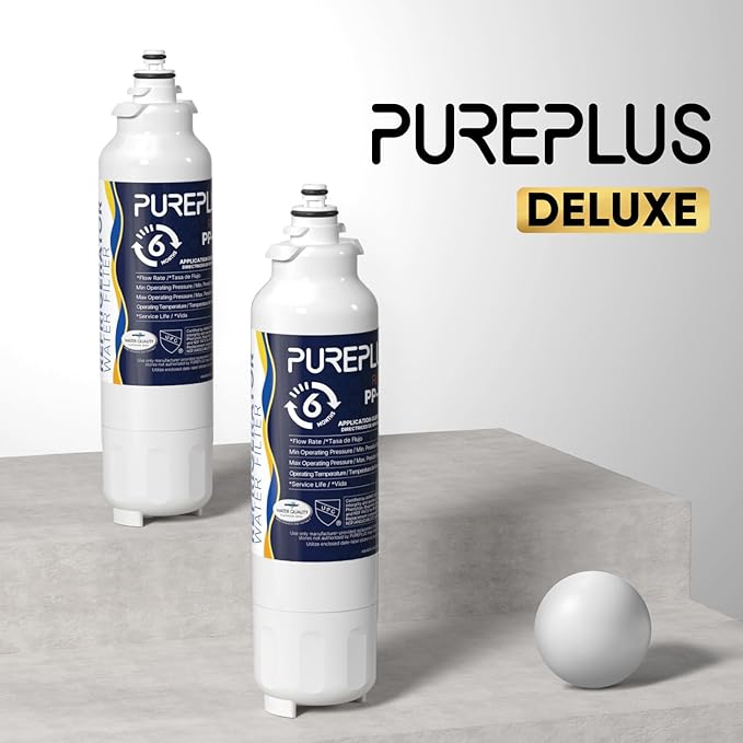 PUREPLUS LT800P NSF/ANSI 401, 53, 42 & NSF P473 Certified Certified Replacement for LG ADQ73613401, Kenmore 469490, 9490, ADQ73613402, ADQ736134, LSXS26326S LMXC23746S, LT120F, 2Pack
