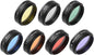 Andoer Telescopic Eyepiece Filter Kit, 1.25 Inch Telescopic Moon Filter Sky Light Filter CPL Filter, 5 Colour Filter Set (Red, Orange, Yellow, Green, Blue) for Moon Watching