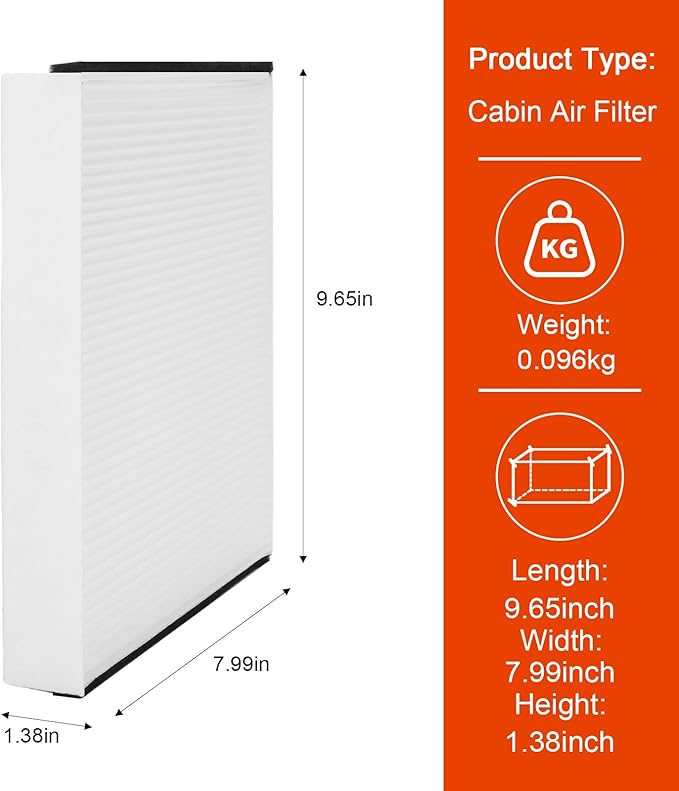 Cabin Air Filter CV6Z-19N619-A Compatible with Fits Ford C-Max 2013-2018 Escape 2013-2019 Lincoln MKC 2015-2020 - CV6Z-19N619-A Focus 2012-2018 Transit Connect 2014-2023 GT 2017-2022