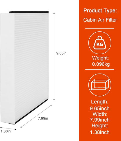 Cabin Air Filter CV6Z-19N619-A Compatible with Fits Ford C-Max 2013-2018 Escape 2013-2019 Lincoln MKC 2015-2020 - CV6Z-19N619-A Focus 2012-2018 Transit Connect 2014-2023 GT 2017-2022