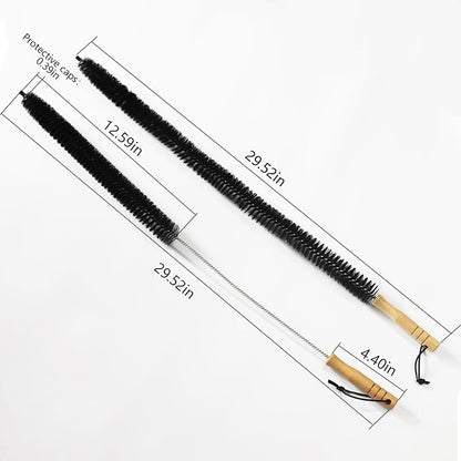 Dryer Vent Cleaner Kit Brush Set, Refrigerator Coil Cleaning Brush with Long Flexible Lint Brush Tool for Dryer Duct, HVAC, Air Vent Cleaning & AC Condenser Dryer Maintenance